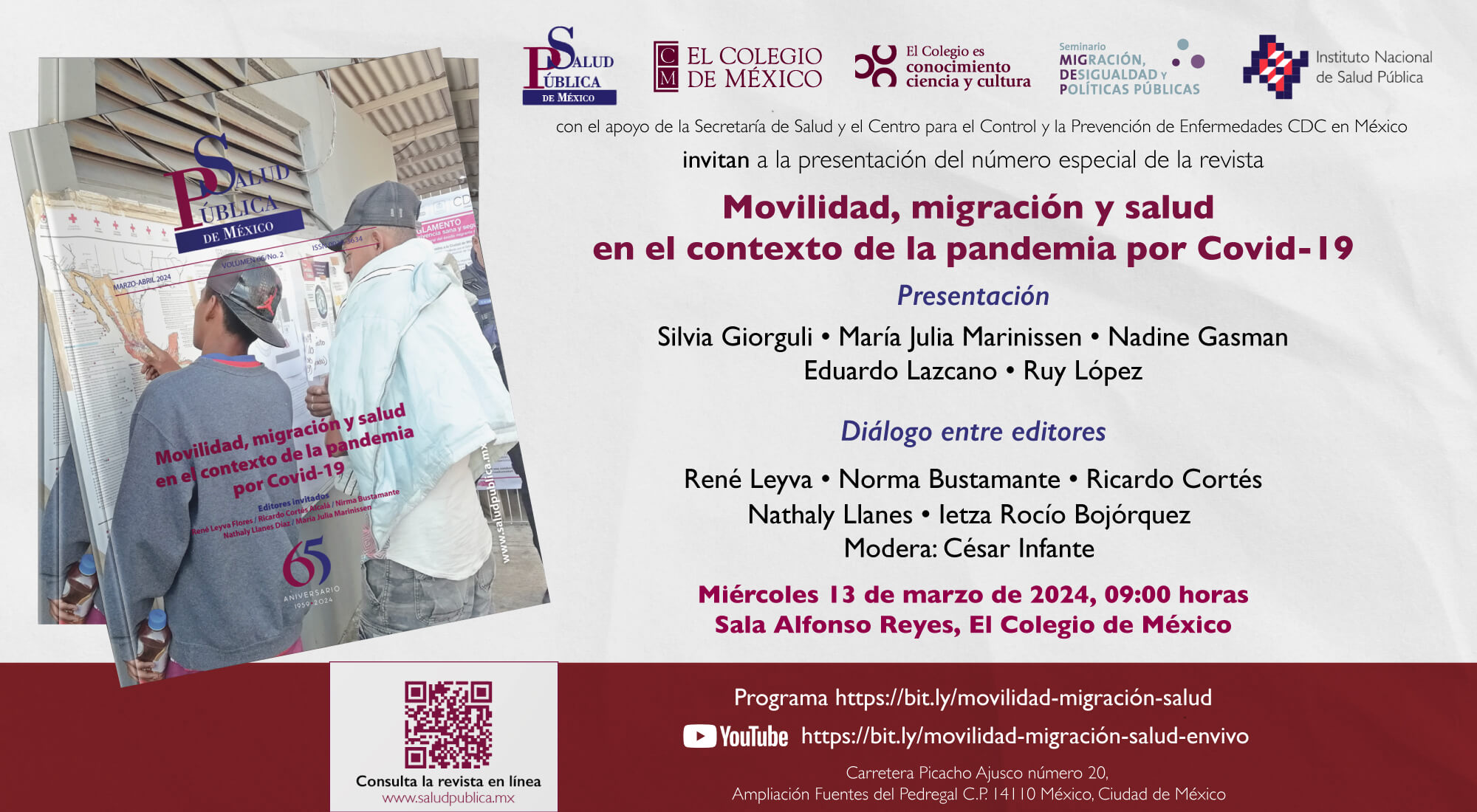 Presentación de la revista Movilidad, migración y salud en el contexto de la pandemia por Covid-19