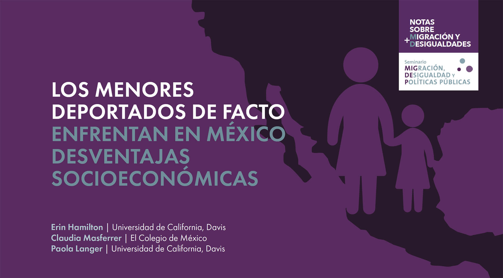 Los menores deportados de facto enfrentan en México desventajas socioeconómicas