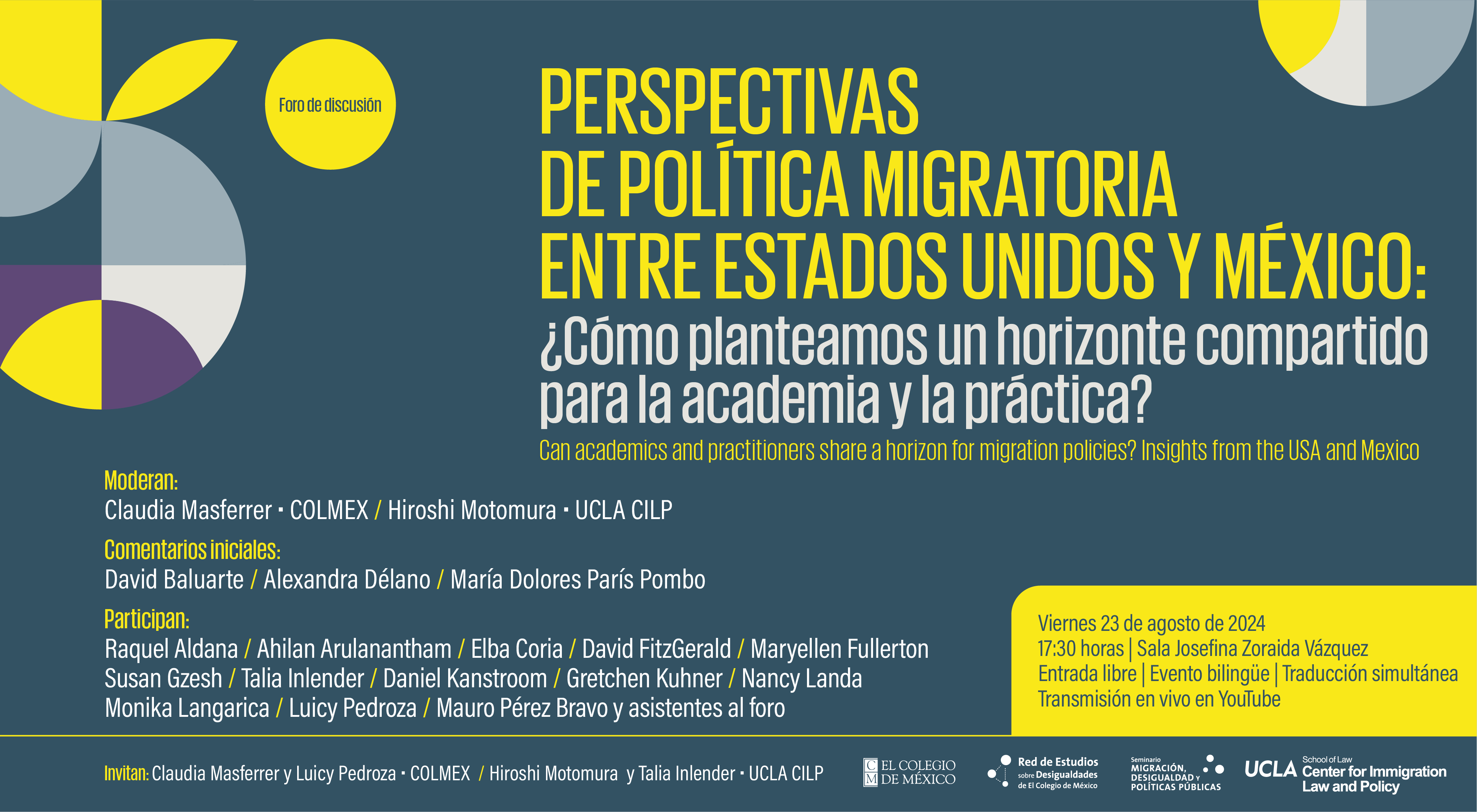 Perspectivas de política migratoria entre Estados Unidos y México: ¿Cómo planteamos un horizonte compartido para la academia y la práctica?