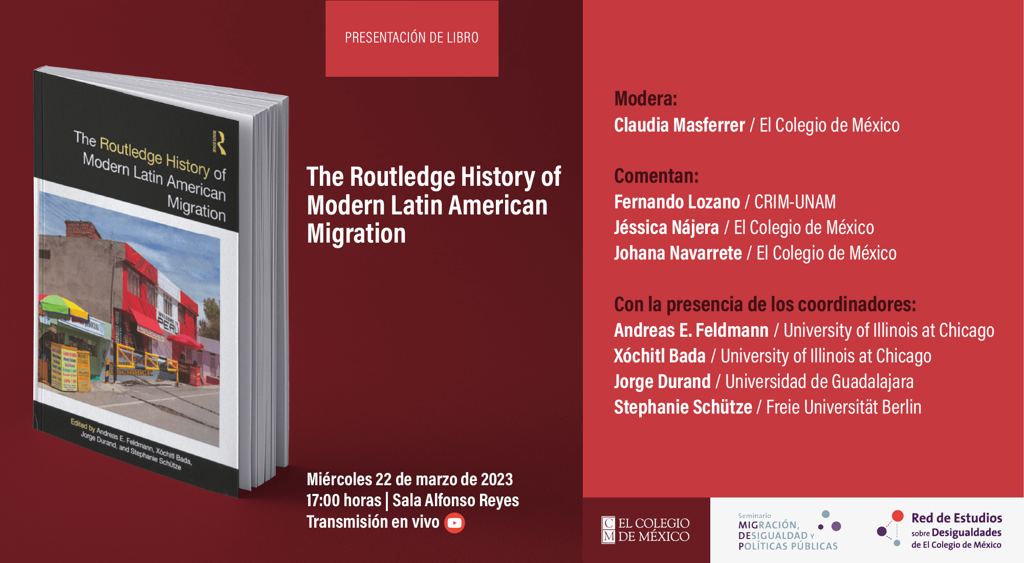 Presentación del libro The Routledge History of Modern Latin American Migration